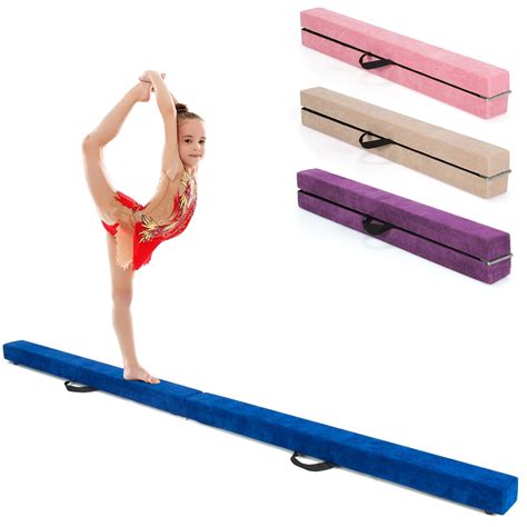 Buy Infans 7FT Folding Gymnastic Beam Portable Floor Balance Beam w ...