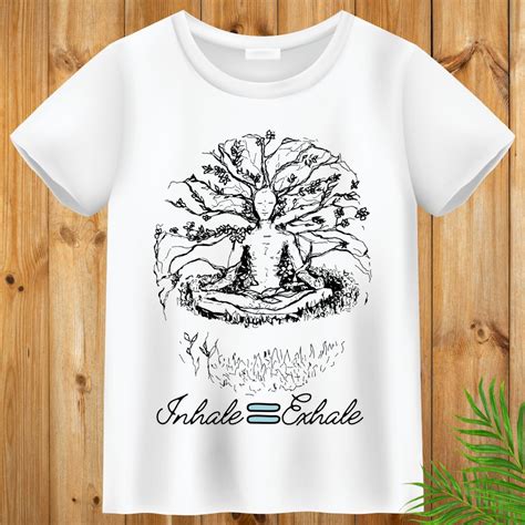 Inhale exhale yoga t-shirt – THE SOLAR SIGNATURE