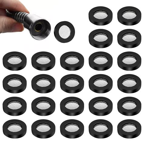 MOZEAT LENS 24Pcs Shower Head Gasket 1/2 Garden Filter Pressure Shower ...