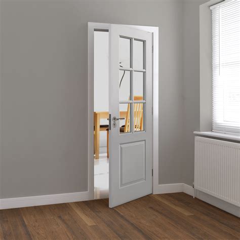 White Faro Glazed Internal Doors at Vivid Doors