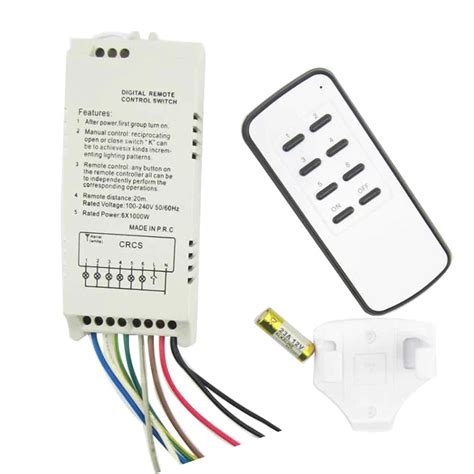 6 Channel Remote Control Light Switch 220V – ArrowTechCart