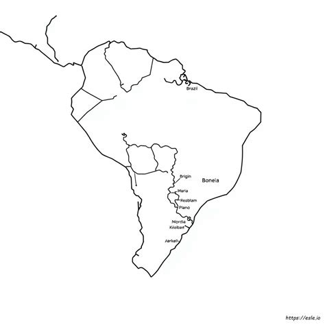Mapa Do Brasil Para Colorir