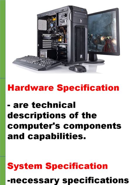 Image result for Specification Setup