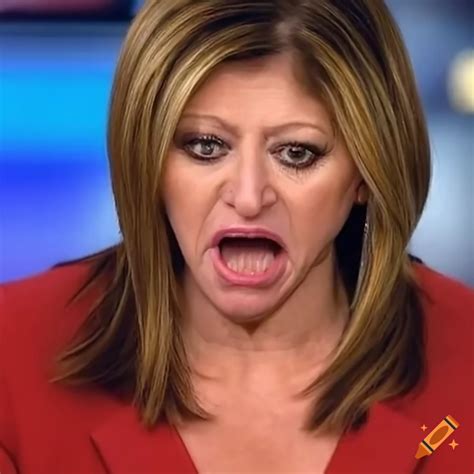 Maria bartiromo on fox news on Craiyon