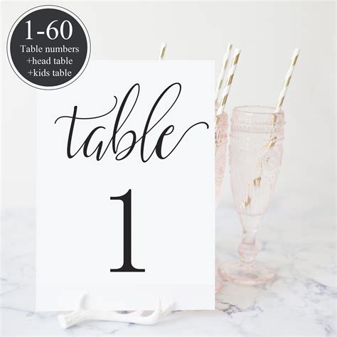 Real Wedding Table Number