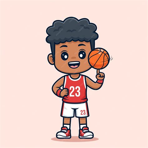 Premium Vector | Cute basketball player cartoon isolated vector ...