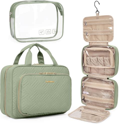 Amazon.com: BAGSMART Toiletry Bag Hanging Travel Makeup Organizer with ...