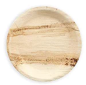 Buy Crazy Sutra® Eco-Friendly Disposable Round Areca Palm Leaf Plates ...