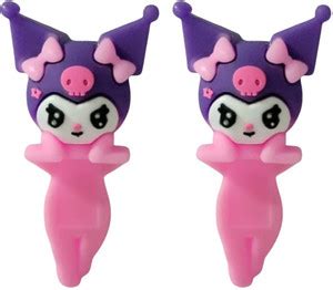 mshine 6.5 cm Cute Kuromi Hipper Sticker & Figure | Adorable Kuromi ...