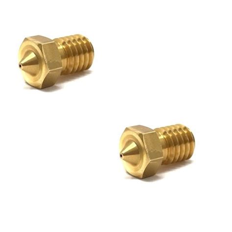 M6 Thread Brass Nozzle V5 V6 UM Compatible – 1.75mm x 0.2mm (for 3D ...