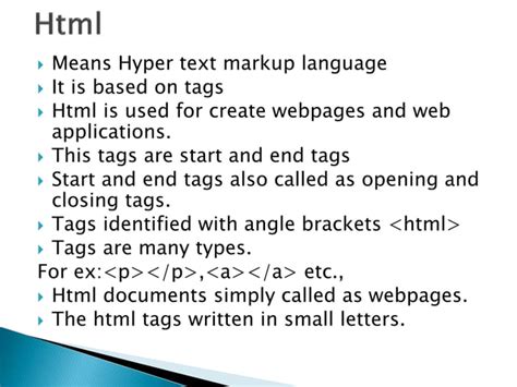 HTML Tutorial Topics 的图像结果