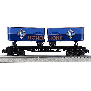 Lionel 125th Anniversary O Gauge Model Train Flatcar with 2 Piggyback ...