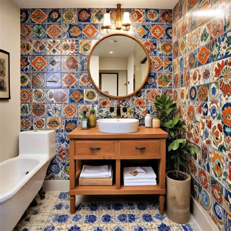20 Mexican Bathroom Ideas To Add Color and Culture