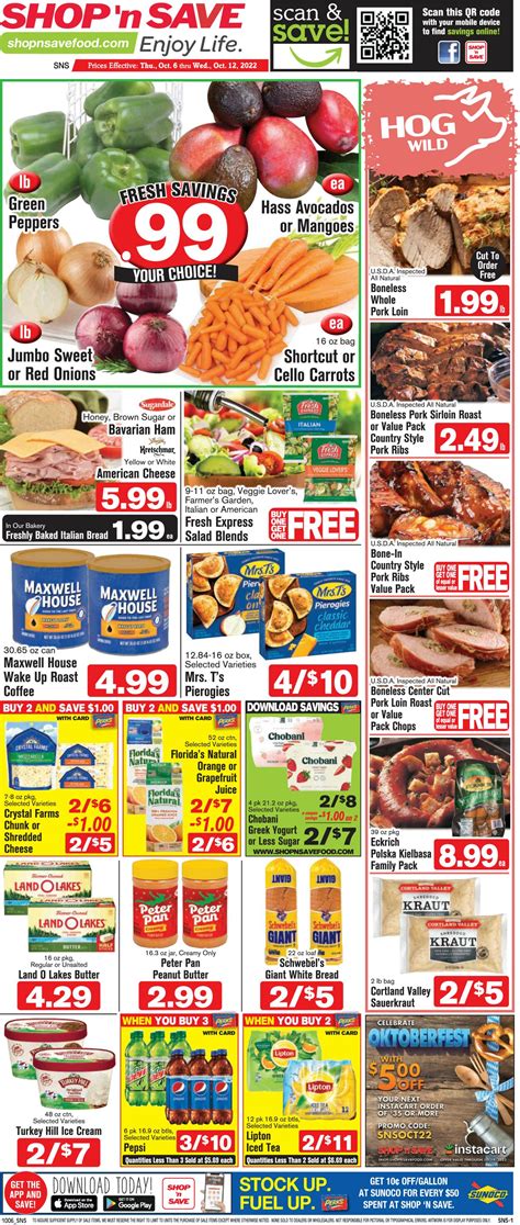 Shop ‘n Save Ad Circular - 10/06 - 10/12/2022 | Rabato