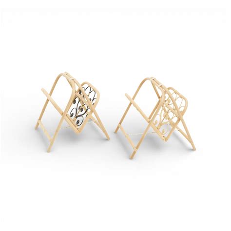 Buy Rattan Peacock Foldable Magazine Rack Organizer | Pantai Pura