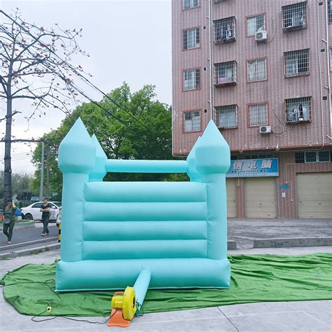 Tiffany Blue White Bounce House – Airfungo
