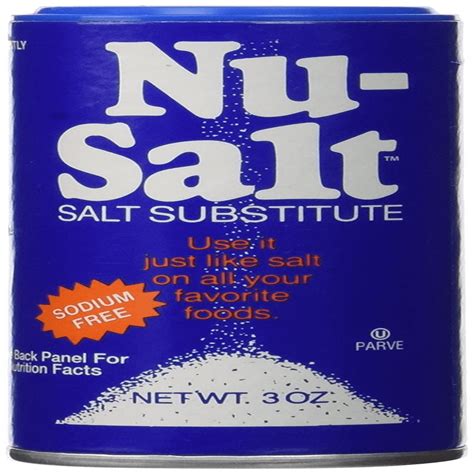 Nu Salt Sodium-Free Salt Substitute — 3 Oz Container, Great For Low ...