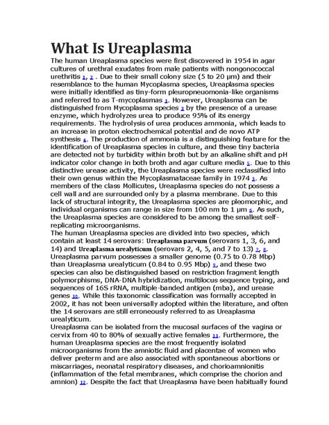 What Is Ureaplasma - Resumen Microbiologia - What Is Ureaplasma The ...