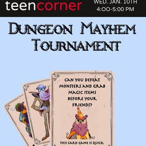 Teen Corner: Dungeon Mayhem Tournament, Springville Library, January 10 ...