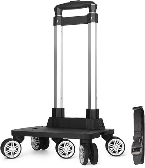Amazon.com: Backpack Trolley, Wheeled Folding Luggage Travel Cart ...