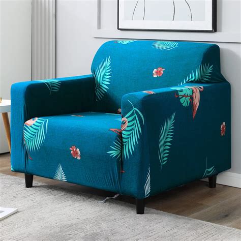 HOKIPO 95% Polyester, 5% Spandex Stretchable Elastic Cover For Sofa 1 ...