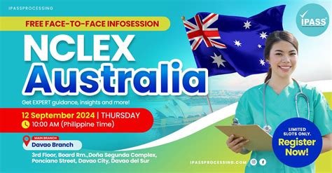 Free Face-to-Face NCLEX Australia InfoSession with IPASS Davao, RM 1 ...