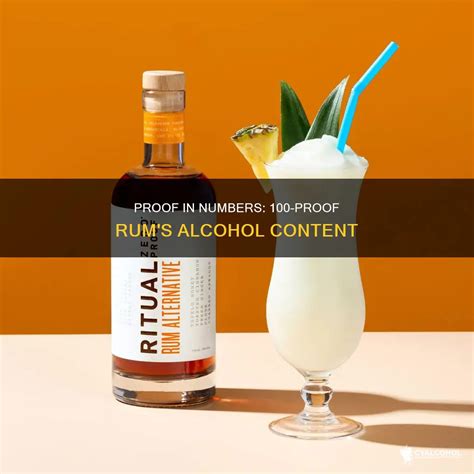 Proof In Numbers: 100-Proof Rum's Alcohol Content | CyAlcohol