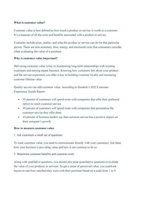 Image result for Examples of Customer Value