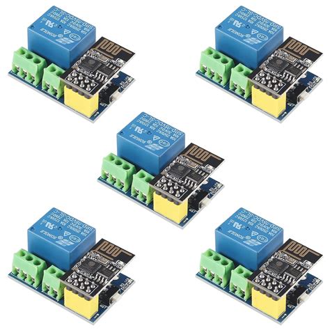 5PCS ESP8266 WiFi Relay Module with ESP-01S Relay Adapter Module for ...