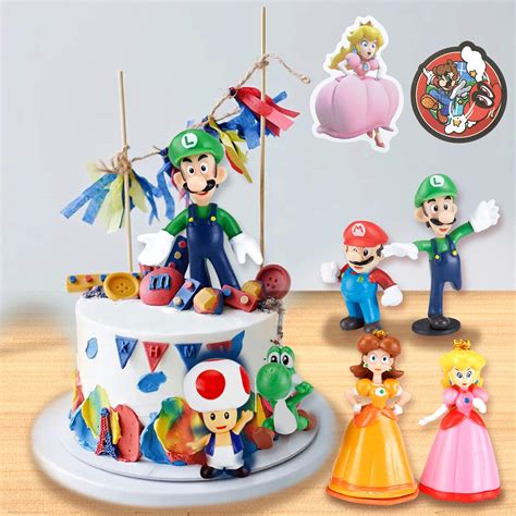 Super Mario Mini Toys for Boys,Mario Bros Series Action Figures Toys ...