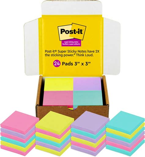 Post-it Super Sticky Notes, 3x3 in, 24 Pads/Pack, 70 Philippines | Ubuy