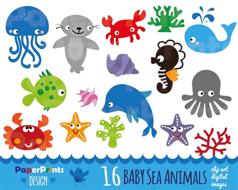 Free Ocean Animal Cliparts, Download Free Ocean Animal Cliparts png ...