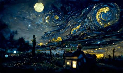 Pin by L ♡ V E on ♤chưa biết phân loại:>♤ | Desktop wallpaper art, Starry night van gogh, Dreamy art