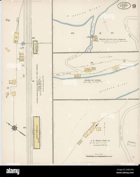 Cody wyoming map hi-res stock photography and images - Alamy