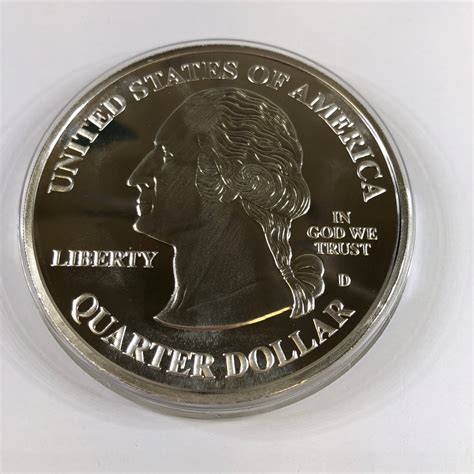 4 Troy Ounce .999 Fine Silver 2000-D Commemorative States Quarter*In ...