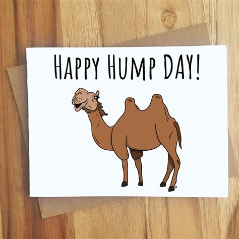 Happy Hump Day Camel Greeting Card / Innuendo Dirty Play on Words ...