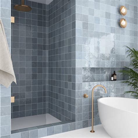 Zellige Glacier Ceramic Tile | Floor and Decor