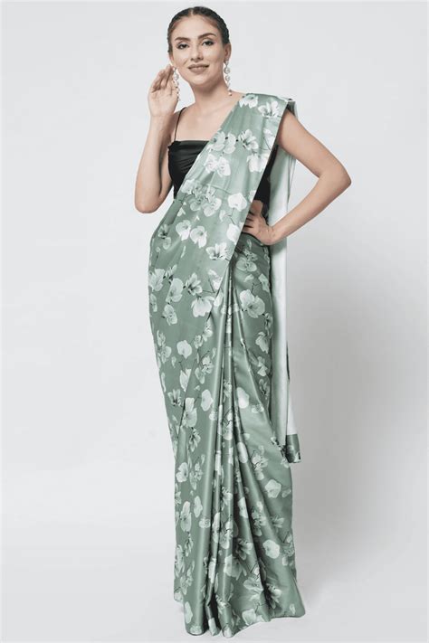Shop the Hottest Olive Green Saree Online Now