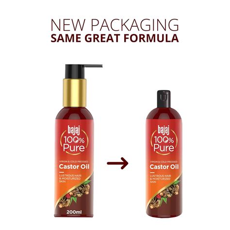 Bajaj 100% Pure Virgin & Cold Pressed Castor Oil 200ml – Basket Point