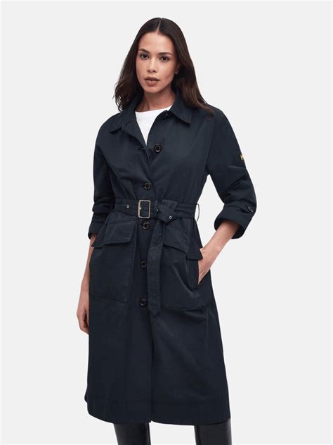 Barbour Aldrin Showerproof Trench Coat - Women's Jackets | Nencini Sport