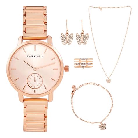 Joker & Witch Stainless Steel Women Amayah Love Stack Analogue Watch ...