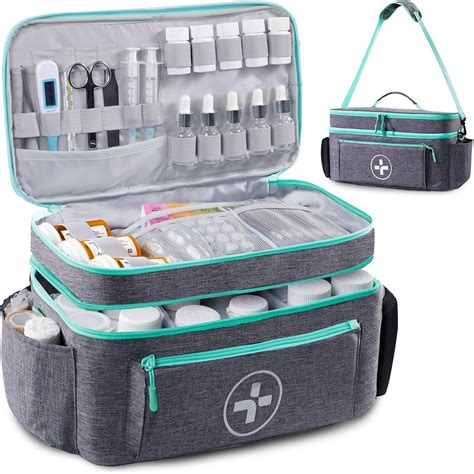 Amazon.com: BAGSFY Travel Medicine Bag Organizer, Medical Bag Empty ...