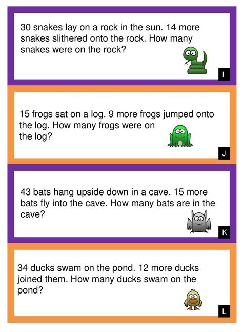 First Grade Math Story Problems 的图像结果