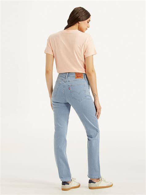 Women's 724 Light Blue Straight Fit High Rise Jeans – Levis India Store