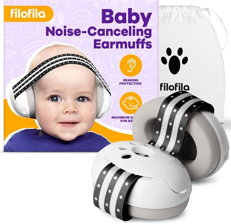 Amazon.com: FiloFila Baby Noise Canceling Headphones, Comfortable Baby ...