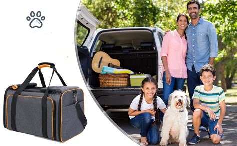 Sisliya Expandable Pet Carrier Bag, Airline Approved Cat Travel Bag, 2 ...