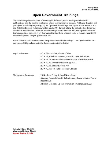 1805 Open Government Trainings - WSD