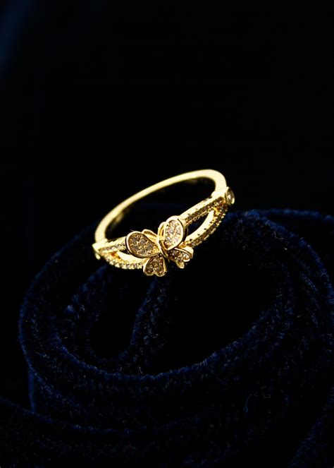 DESIGNER BUTTERFLY FINGER RING – Sonchafa
