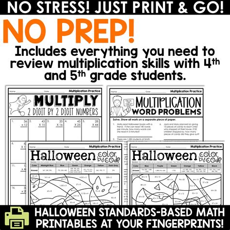 Halloween Multiplication Worksheets - 3 Boys and a Dog - Worksheets Library