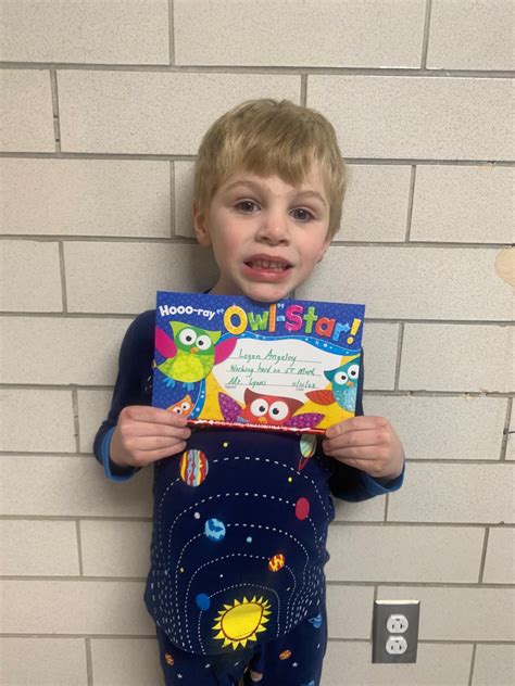 Pine Glen Room 101: Hoot of the Week & Congratulations!
